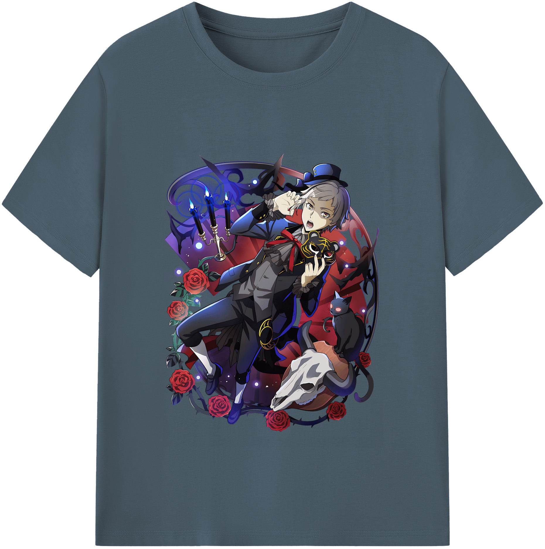 （画像用） 文豪ストレイドッグス Bungo Stray Dogs 綿100％半袖Tシャツ（フロントプリント）